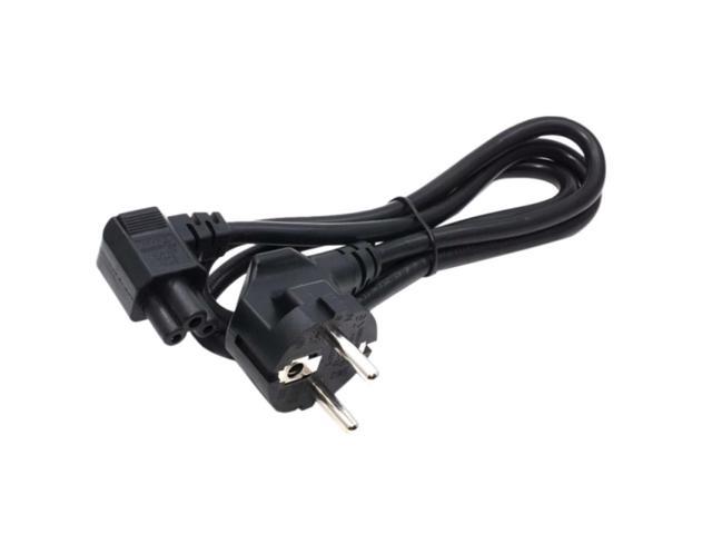 EU Plug 2 Pin-4.8mm to C5 90 Degree/Angle Cloverleaf Lead Power Cable Lead Cord PC Monitor
