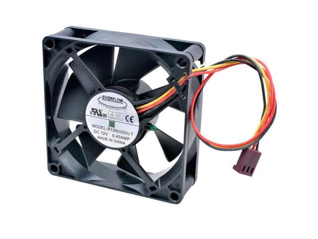 R128025DU T 8cm 80mm fan 80x80x25mm DC12V 0.40A 3 lines Resistance temperature controlled cooling fan for chassis power supply