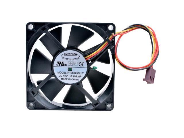 R128025DU T 8cm 80mm fan 80x80x25mm DC12V 0.40A 3 lines Resistance temperature controlled cooling fan for chassis power supply