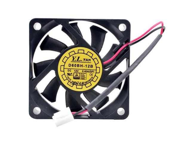 D60BH-12B 6cm 60mm fan 60x60x15mm 6015 DC12V 0.40A Double ball bearing for power cooling fan
