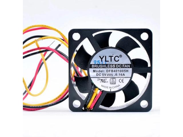 DFB401005H 4cm 40mm fan 40x40x10mm DC5V 0.16A 3 wires 2 ball bearings Cooling fan suitable for router heat sink aluminum fins