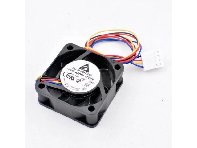 AFB0412VHB 4cm 40mm fan 40x40x15mm DC12V 0.24A 4pin pwm control speed Cooling fan for router switch miniature chassis