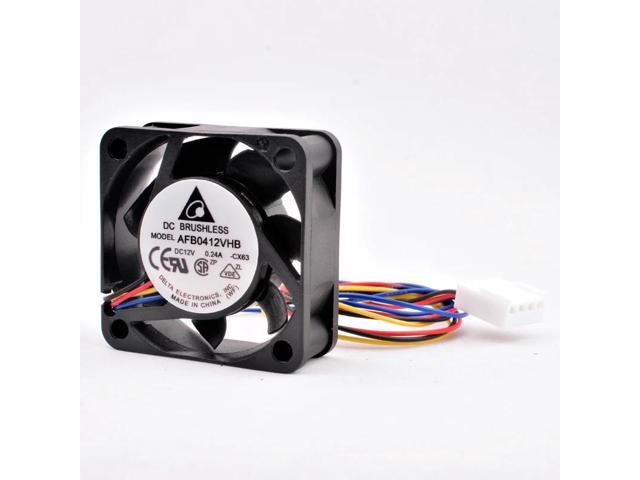 AFB0412VHB 4cm 40mm fan 40x40x15mm DC12V 0.24A 4pin pwm control speed Cooling fan for router switch miniature chassis