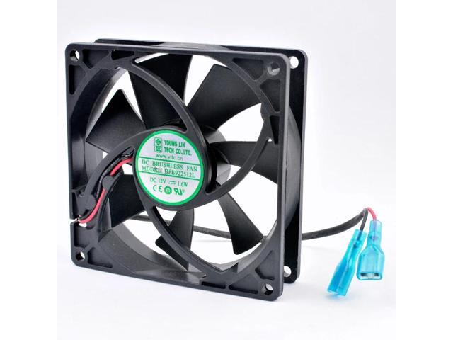 DFB922512L 92mm fan 92x92x25mm DC12V 1.6W 2 wires, double ball bearings, cooling fan for chassis power supply CPU