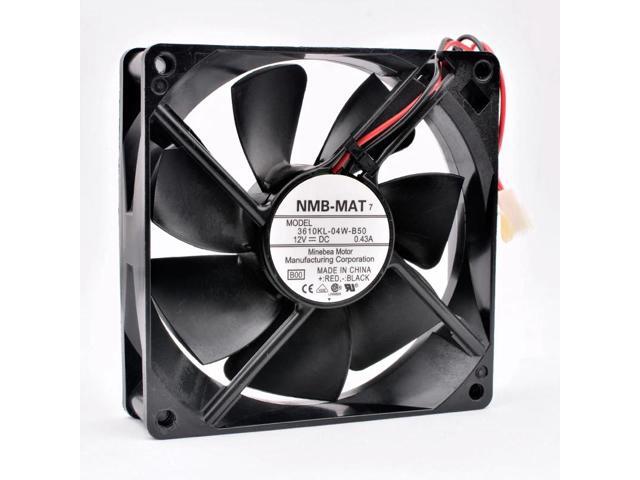 3610KL-04W-B50 9cm 92mm fan 92x92x25mm DC12V 0.43A 2 wires 2pin double balls large air volume cooling fan for UPS power supply