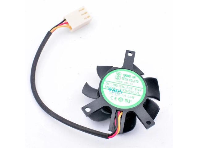 DFB401012L DC12V 0.6W Diameter 37mm hole pitch 35x35x27mm 3 wires, cooling fan for soft router heat sink