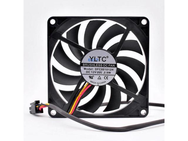 DFC801012H 8cm 80mm fan 80x80x10mm DC12V 2.9W 3 wires for the cooling fan of the chassis power inverter