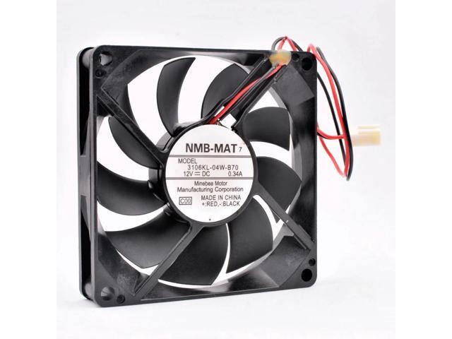 3106KL-04W-B70 8cm 80mm fan 80x80x15mm DC12V 0.34A 4200rpm 2 wires 2pin double ball bearings large air volume cooling fan