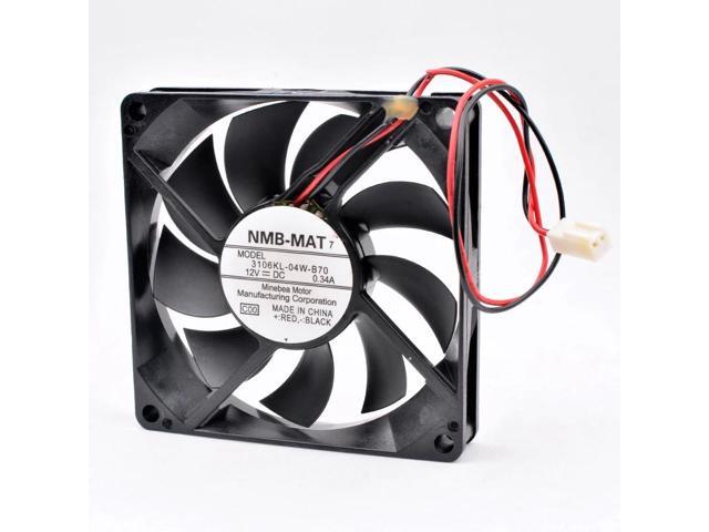 3106KL-04W-B70 8cm 80mm fan 80x80x15mm DC12V 0.34A 4200rpm 2 wires 2pin double ball bearings large air volume cooling fan