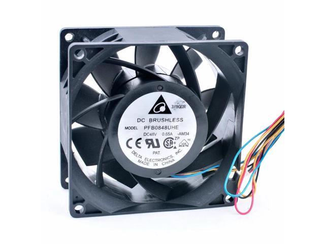 PFB0848UHE 8cm 80mm fan 80x80x38mm DC48V 0.65A 4 lines high-volume cooling fan for server chassis