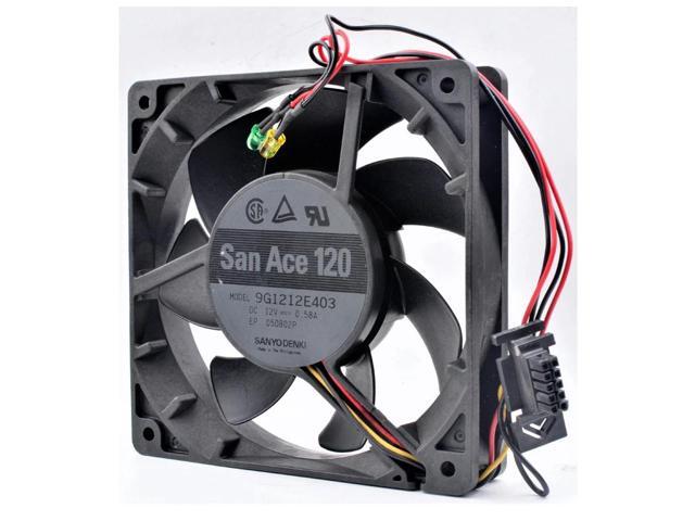 9G1212E403 12cm 12025 120mm fan 120x120x25mm DC12V 0.58A 3 lines, large air volume, cooling fans for servers and power supplies