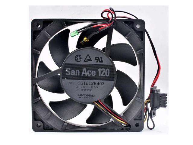 9G1212E403 12cm 12025 120mm fan 120x120x25mm DC12V 0.58A 3 lines, large air volume, cooling fans for servers and power supplies