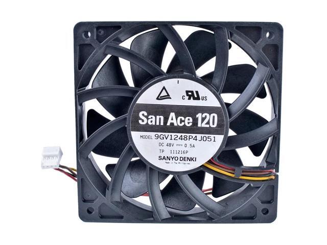 9GV1248P4J051 12cm 12025 120mm 48V 0.50A 4-wire double ball bearing server with large air volume fan