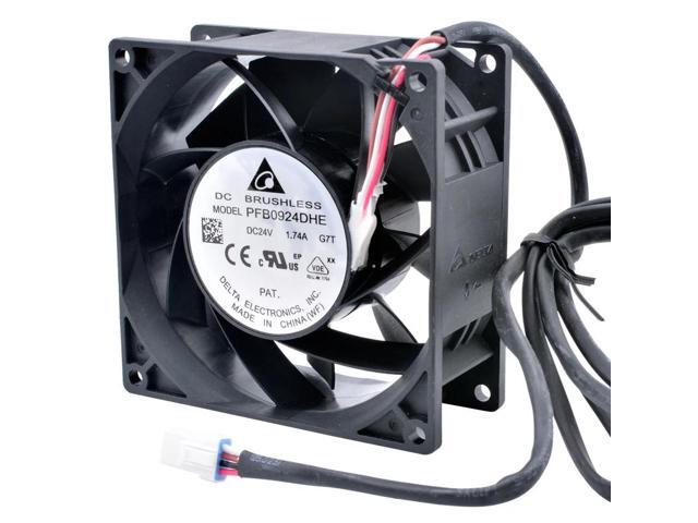 PFB0924DHE 9cm 9.2cm 92mm fan 92x92x38mm DC24V 1.74A 4 wires IP68 waterproof cooling fan for the inverter server chassis