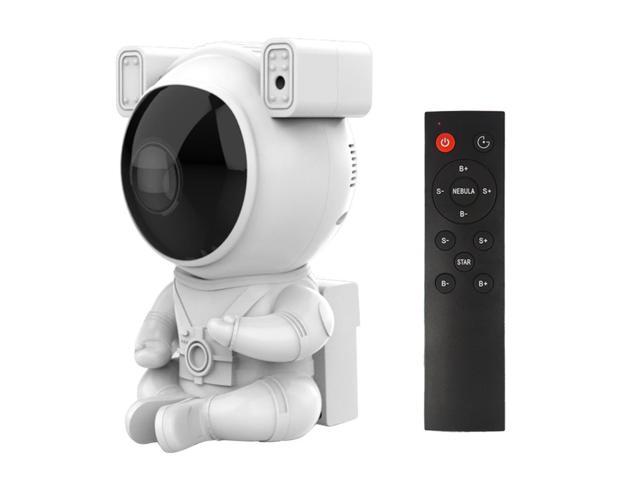 Astronaut Star Projector Lamp Creative Atmosphere Night Light Kids Room Decor with Remote Control Timing for Boy Girl