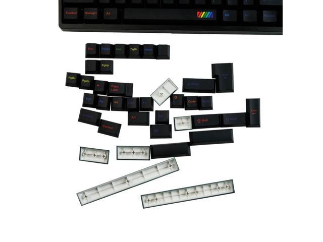 GMK Midnight Rainbow Keycaps PBT Dye Sub for MX Switches Cherry Mechanical Keyboard 142 Keys Fits 61 63 64 65 67 68 80