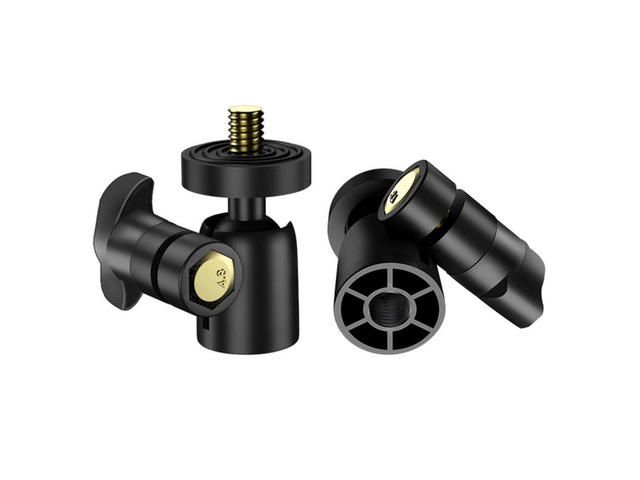 Universal 360 Mini ABS Ball Head Tripod Monopod Mount for DSLR Camera