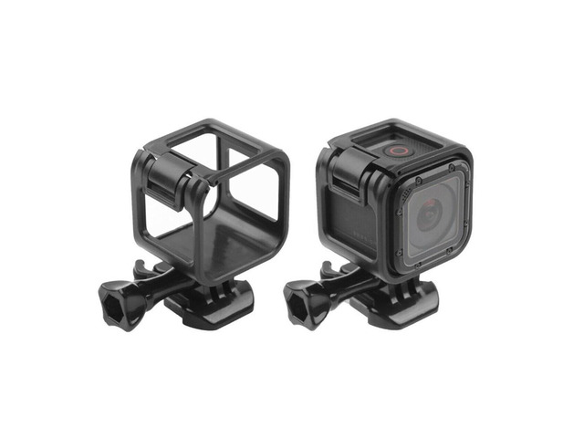 Frame Housing with Flash Mount Base for Bicycles Low Profile Frame Mount Protective Housing Case Cover for Gopro Hero 4 5