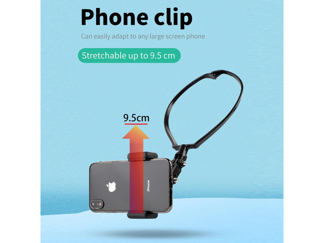 Phone Neck Holder Mount for Samsung Huawei Xiaomi Iphone Hanging Neck Bracket with Phone Clip Holder