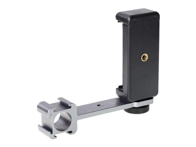 Universal 3 Head Cold Shoe with Phone Clip Mount Stabilizer Connected To Microphone Hot Shoe Extension Bracket for Live Selfie