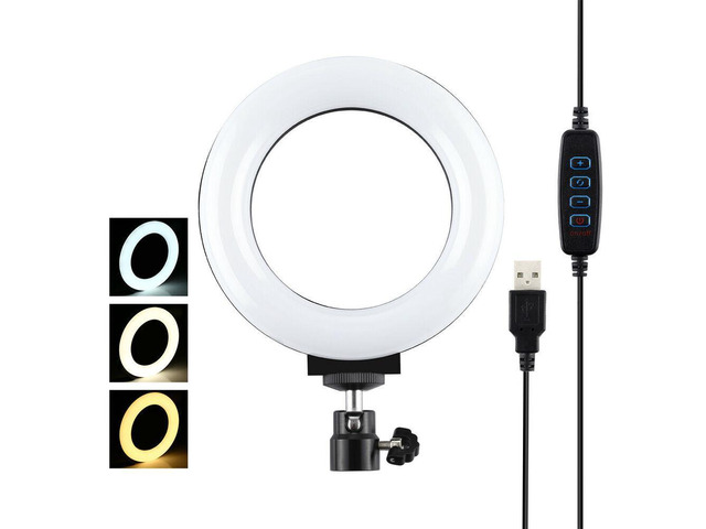 PULUZ LED Ring Fill Light for Camera Phone Selfie Video Volog Live Streaming