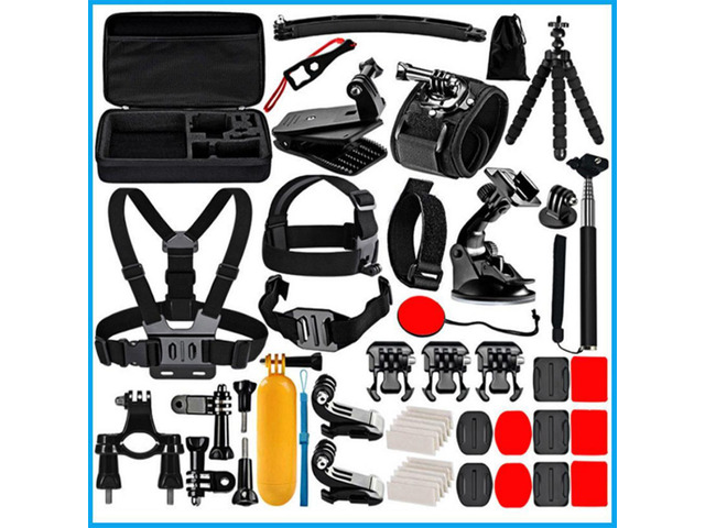Camera Accessories with Accessories Bag Tripos Stand Selfie Stick Phone Holder Phone Clip and Cold Shoe for Gopro Hero Series