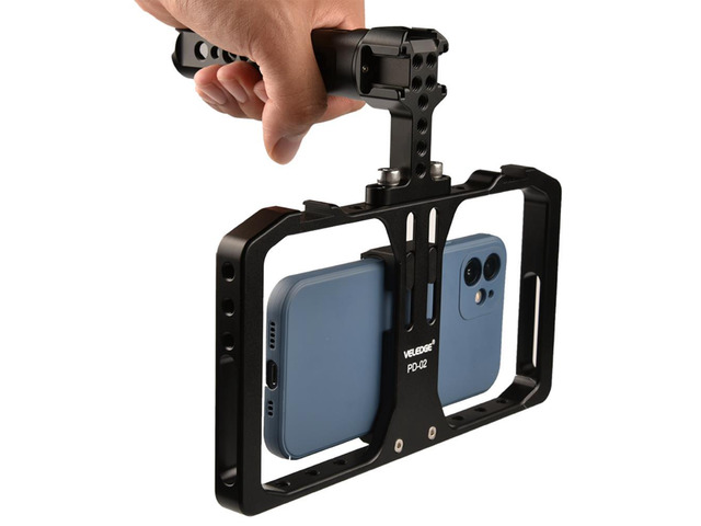 Smartphone Video Rig Clip Handheld Stabilizer Holder Vlog Film Video Filmmaking