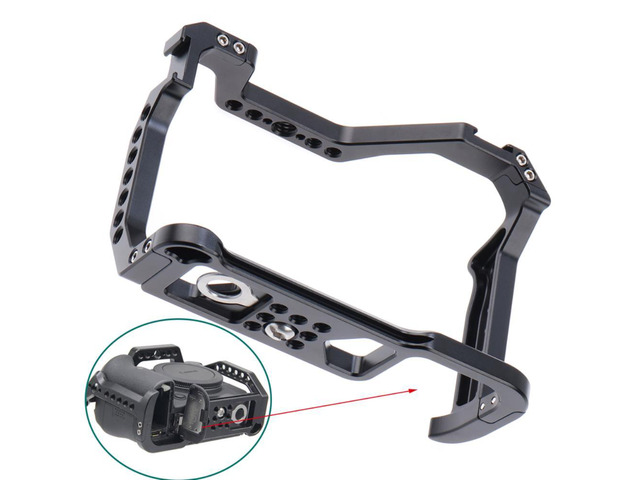 Camera Rabbit Cage Camera Cage for Canon EOS R5/R6 Aluminum Alloy Small Rig Camera Protective Cover for Canon Cameras