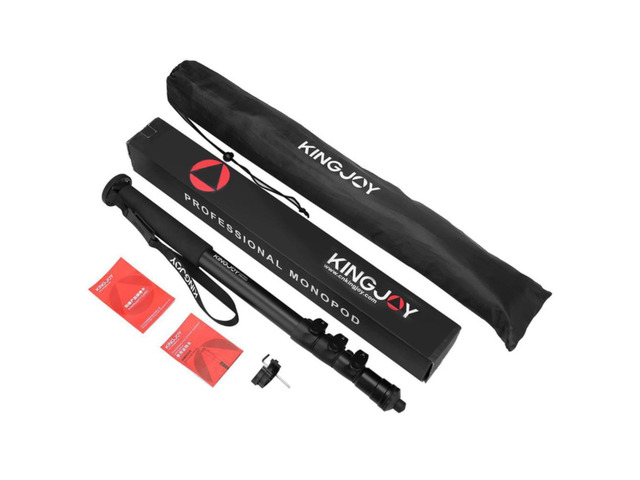 4 Sections Professional Monopod with Lanyard Aluminum Alloy Vertical Monopods with Base for Camera Smartphone