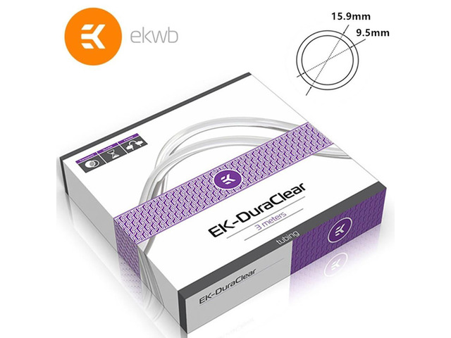 EK-DuraClear 9,5/15,9mm 3M RETAIL Three-point thick/thin transparent hose