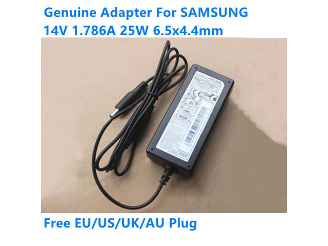 A2514_DSM 25W AC Adapter Charger For SAMSUNG LCD MONITOR S22C S23C S27C S24C S24D300H A2514_KSM 14V 1.786A Power Supply