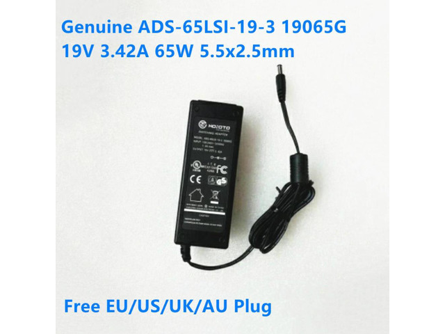 HOIOTO ADS-65LSI-19-3 19065G 19V 3.42A 65W AC Adapter For 65W Power Supply Charger