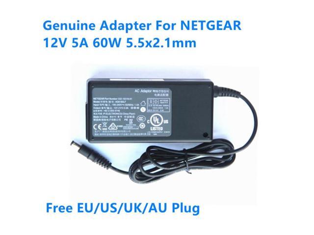 12V 5A 60W 5.5x2.1mm AD8180LF ADS-65DI-12-1 12060E Power Supply AC Adaptor For NETGEAR Router Charger Adapter