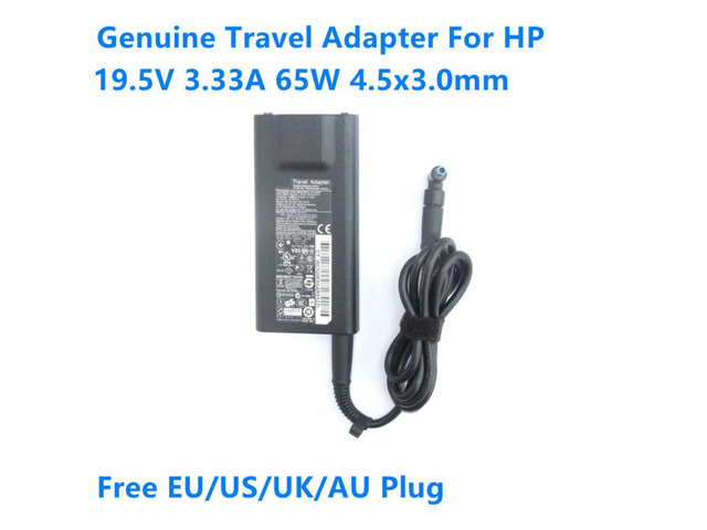 19.5V 3.33A 65W 4.5x3.0mm HSTNN-DA14 Power Supply Travel AC Adapter For HP 693716-001 Laptop Charger