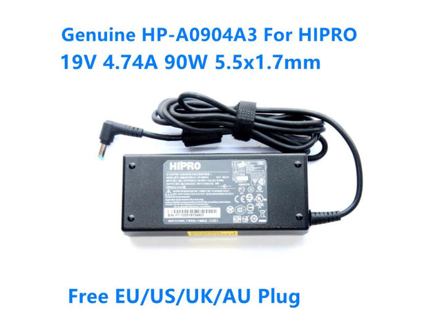Laptop Charger For ACER 19V 4.74A 90W V5-561G 4741G R7-571G 5532 HIPRO HP-A0904A3 Power Supply AC Adapter PA-1900-34