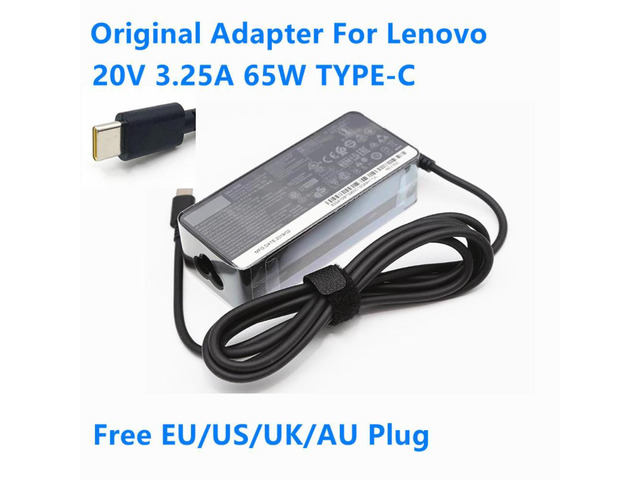 ADLX65YCC3A 65W 20V 3.25A ADLX65YDC3A ADLX65YLC3D AC Adapter For Lenovo ThinkPad T480 T570 Laptop Power Supply Charger
