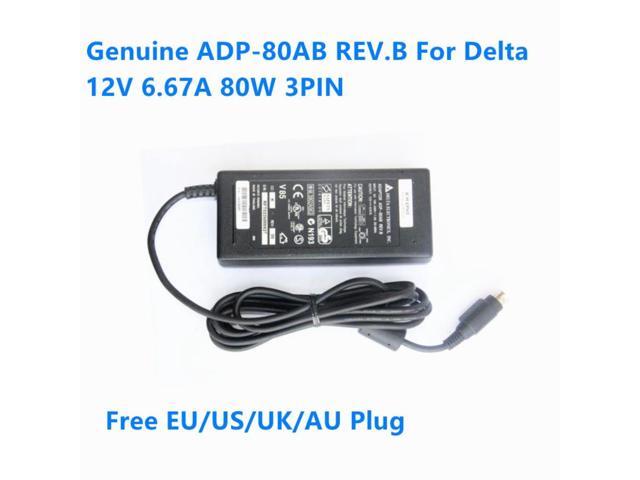 12V 6.67A 80W 3PIN Delta ADP-80AB REV. B IC35-EPS12 61-20777-00 AC Adaptor For Medical Power Supply Charger