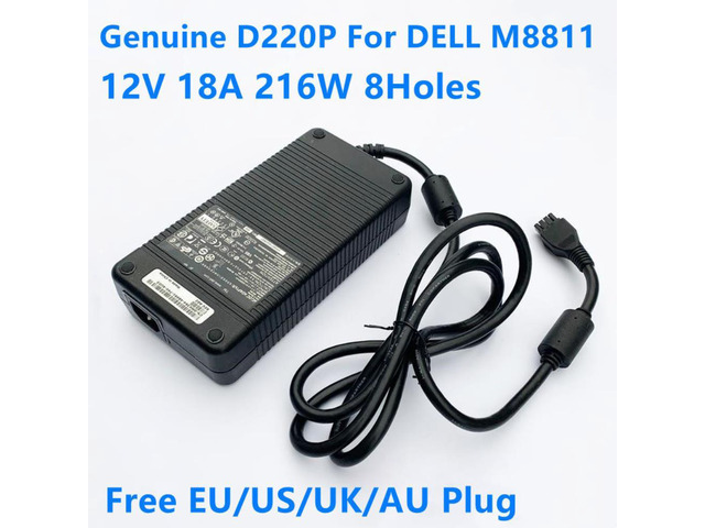 12V 18A 216W 8Holes D220P-01 M8811 ADP-220AB B AC Adapter For Dell DA-2 OPTIPLEX SX280 GX745 GX620 SX760 Laptop Charger