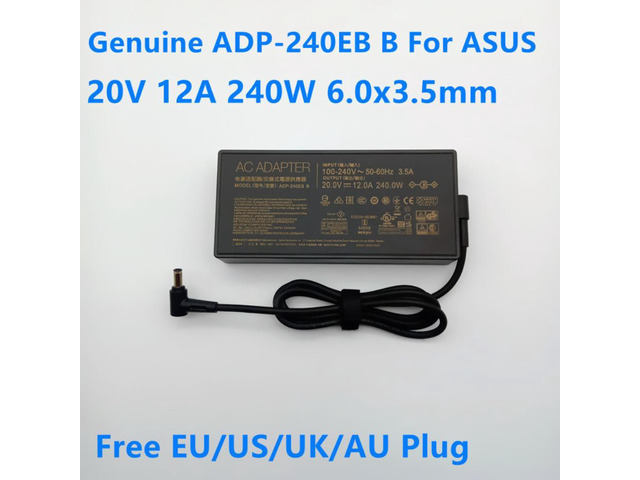 20V 12A 240W ADP-240EB B A20-240P1A Laptop Charger AC Adapter For ASUS ROG 15 RTX2080 G733QS UX582LR Power Supply