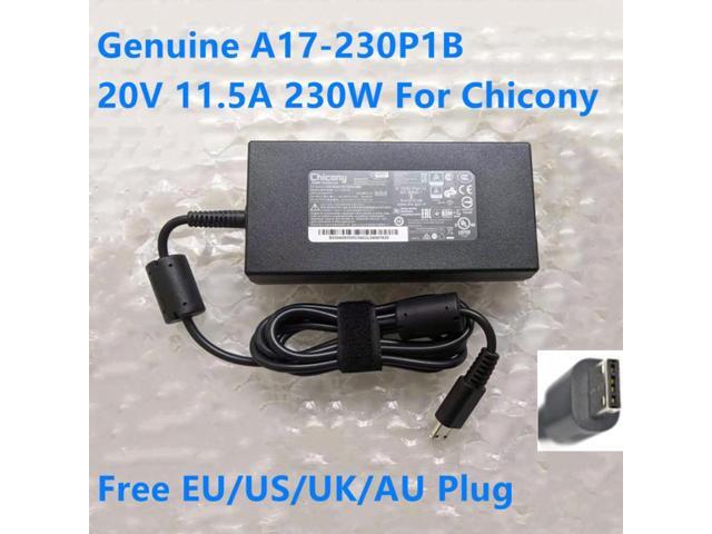 Chicony 20V 11.5A 230W A17-230P1B A230A037P AC Adapter For MSI GP76 GE76 GE66 RAIDER 10SGS-201ES Gaming Laptop Charger