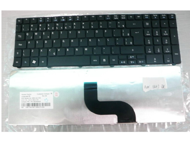 For Acer Aspire 5740 5810T 7735 7551 5336 5410 5536 5536G 5738 5738g 5810 5252 5742G 5742Z BR Brazil Laptop Keyboard