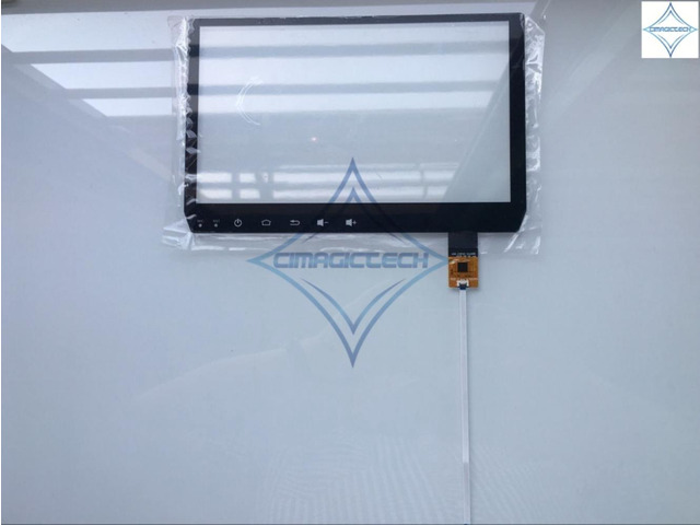 9'' for CAR DVD GPS touch Screen Digitizer glass panel lens FLT ZP-008-ver01 215*140mm 6PIN compatible code