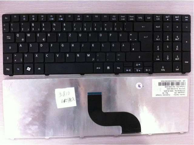 for Acer Aspire 5740 5810T 5820 7735 7551 5336 5410 5536 5536G 5738 5738g 5810 5252 5742G 5742Z GR German laptop keyboard