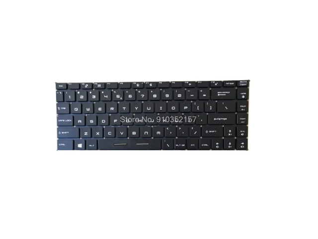 US English Backlit Keyboard For MSI GS65VR PS42 8RA 8RB 8RC 8MO MS-16Q1 Q2 Q3 Q4 GF63 MS-16R1 16R2 26R1 PS42 8M GF63 8RD