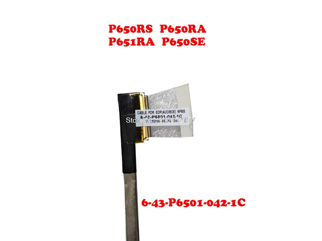 Laptop 30PIN EDP LCD EDP Cable For CLEVO P650 P650RS P650RA P651RA P650SE 6-43-P6501-042-1C 6-43-N1501-012-N NP655 T5