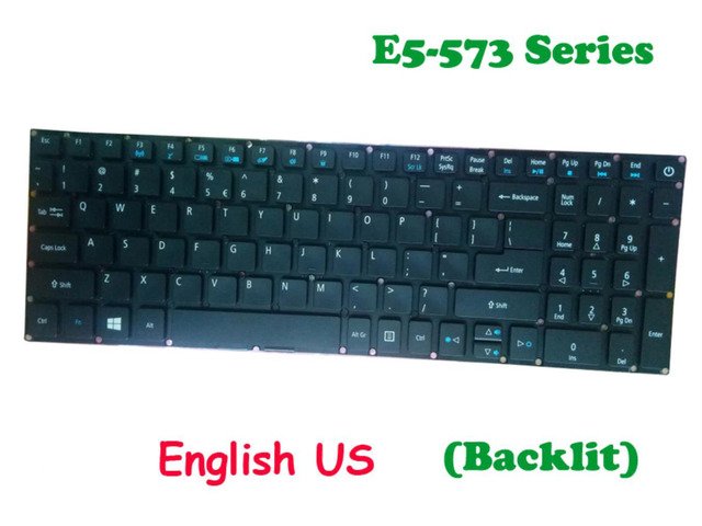 Backlit Keyboard For ACER E5-573 E5-553 E5-523 E5-522G E5 573G E5-752G V3-574G F5-571 F5-572G F5-573 E5-722 NSK-RE0SC 1D English