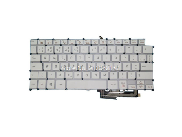 Backlit Keyboard For LG 13Z970 13ZD970-G 13Z970-ER33J 13Z970-MRS1J AEW73769935 HMB8151ELA35 HMB8150ELB35 Brazil BR White
