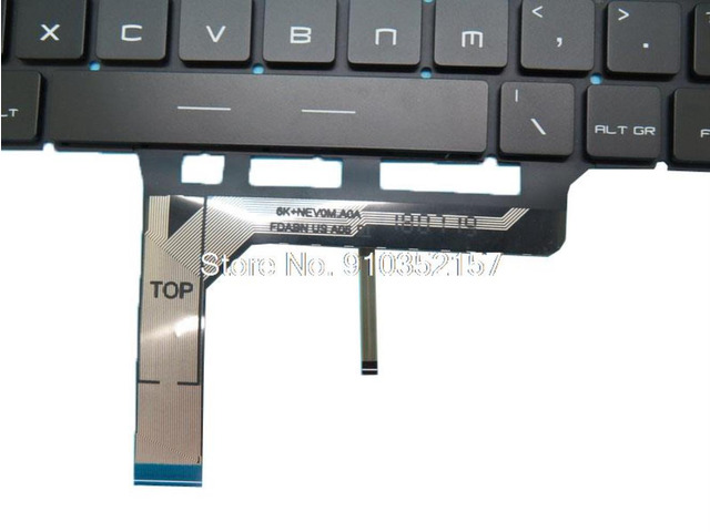 Black Backlit Keyboard For MSI P65 Creator 8RE 8RD 8RF 8SD 8SE 8SF 9SD 9SE 9SF 9SG German GR GS65 GF63 PS42 WS65 WP65 NO Frame