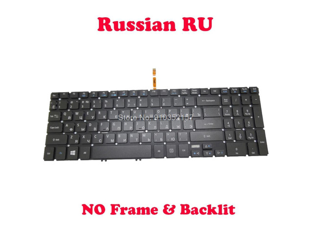 Russian RU Backlit Keyboard For Acer V5-572 NSK-R91BQ 0R AEZRK700010 9Z. NAGBQ.10R NK. I1717.0C0 V5-552 V7-481 V7-581 V7-582P P455