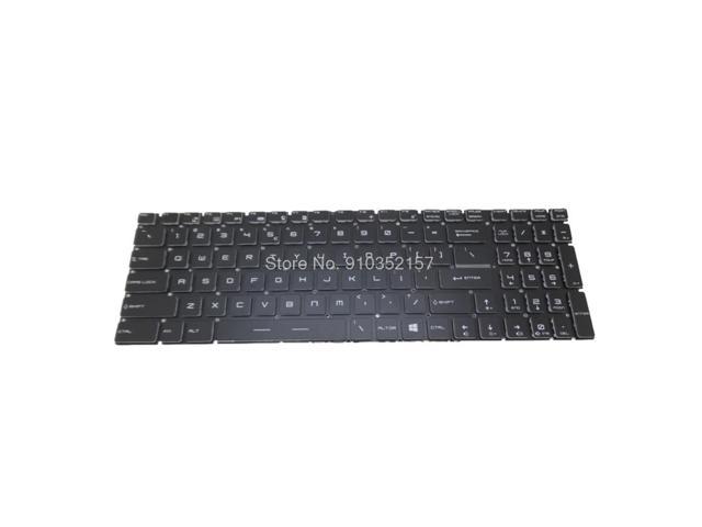 Laptop Backlit MS-17EK Keyboard For MSI Alpha 17 Alpha 17 A4DEK / Alpha 17 A4DEK-006 / Alpha 17 A4DE 17.3' English US Black